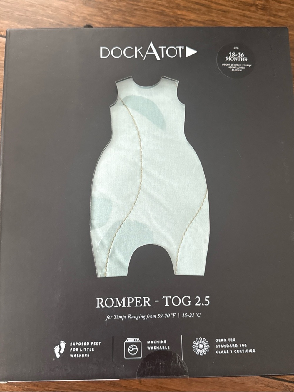 DockATot Romper Sleep Sack Tog 2.5 Sz 18-36 Months NWT Wearable blanket